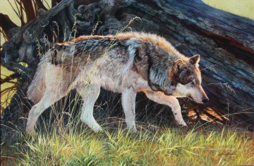  wolf Ölgemälde - Wolf 1